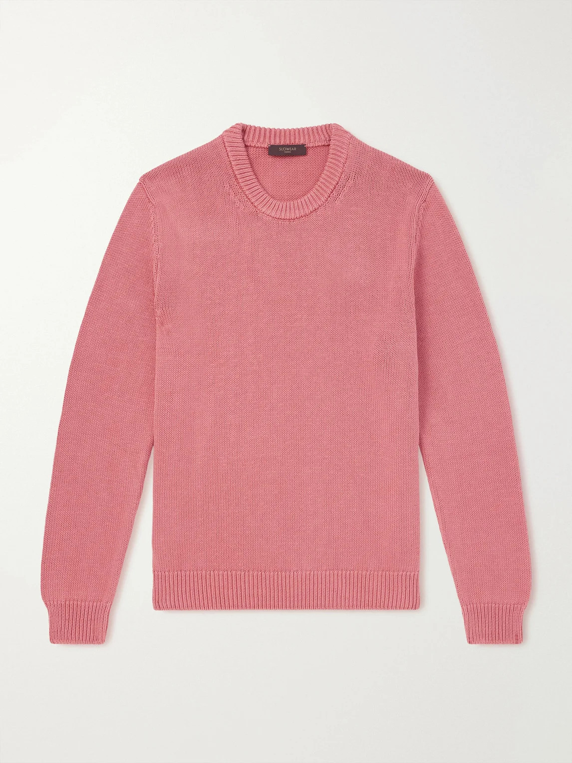 Slim-Fit Cotton Sweater - 1