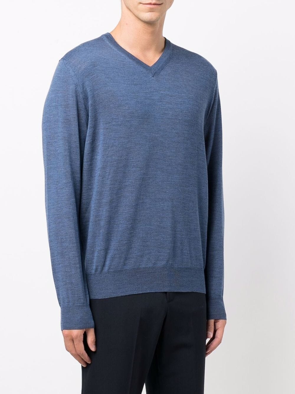 merino V-neck jumper - 3