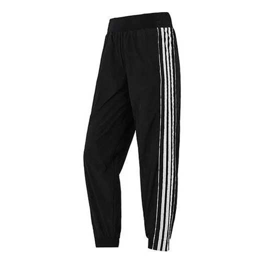 (WMNS) adidas Str W Pt Mix Casual Sports Side Stripe Long Pants/Trousers Black H09726 - 1