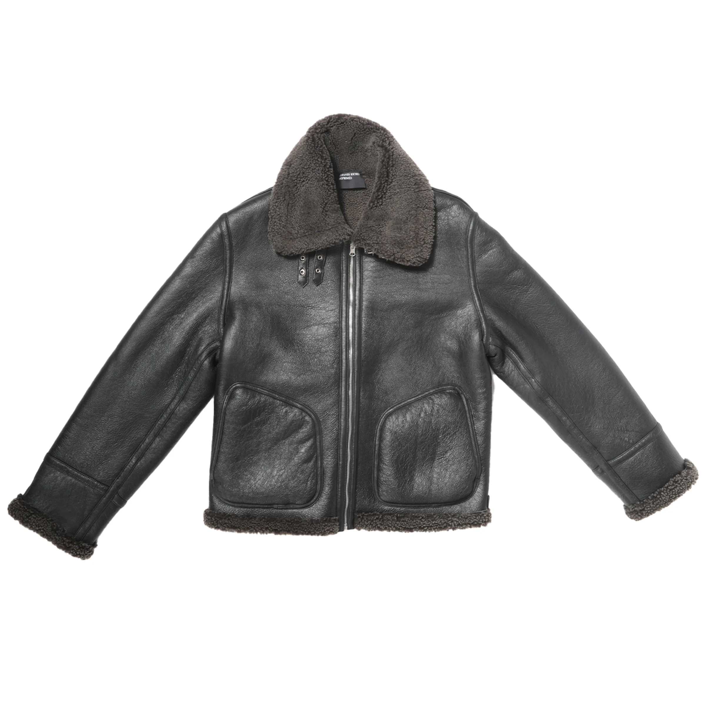 SERBIAN SHEARLING ZIP JACKET - 1