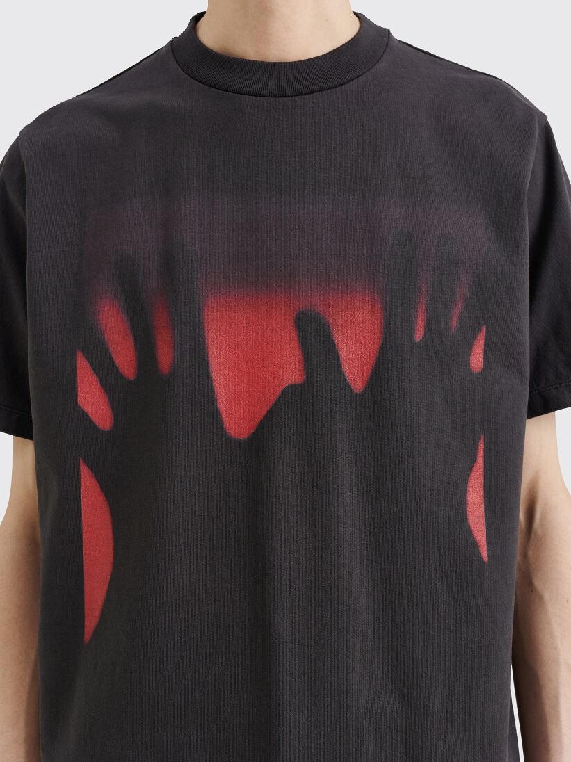 【OUR LEGACY】Red Taste Of Hands Print☆ボックスTシャツ Our Legacy - Box T-Shirt Red Taste Of Hands Print