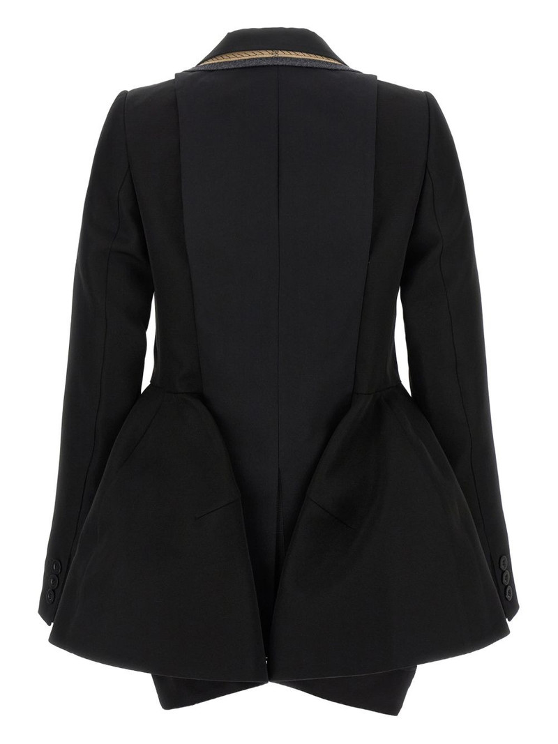 sacai multilayer double-breasted blazer outlook