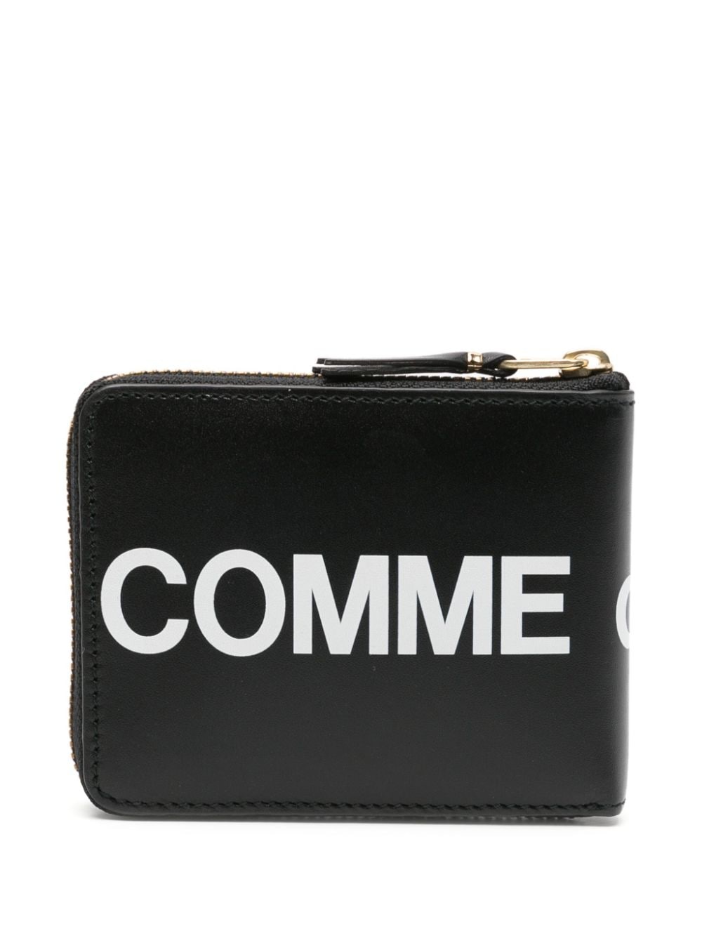 logo-print leather wallet - 2