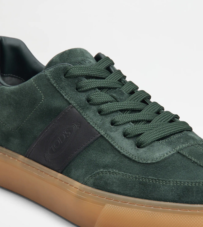 TOD'S SNEAKERS IN SUEDE - GREEN 6