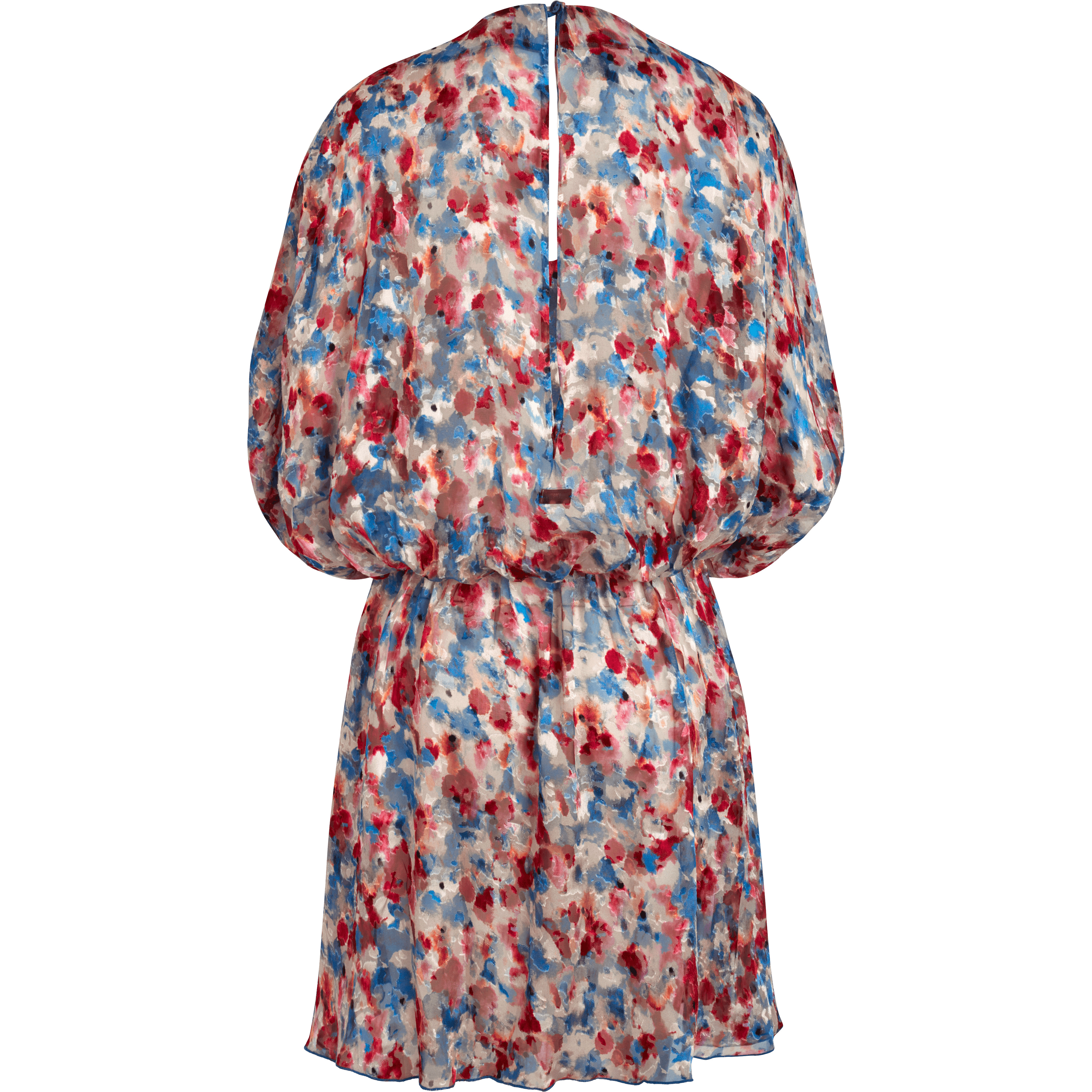 Women Viscose Fluid Cover-up Flowers in the Sky - 2
