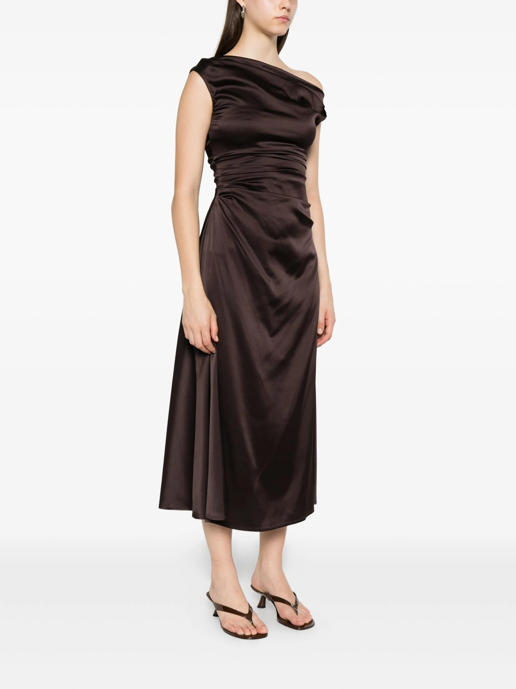 Staud Cowl-neck Draped Dress - 3