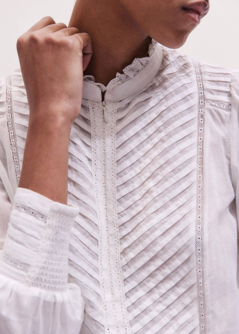High Neck Pintuck Top 3