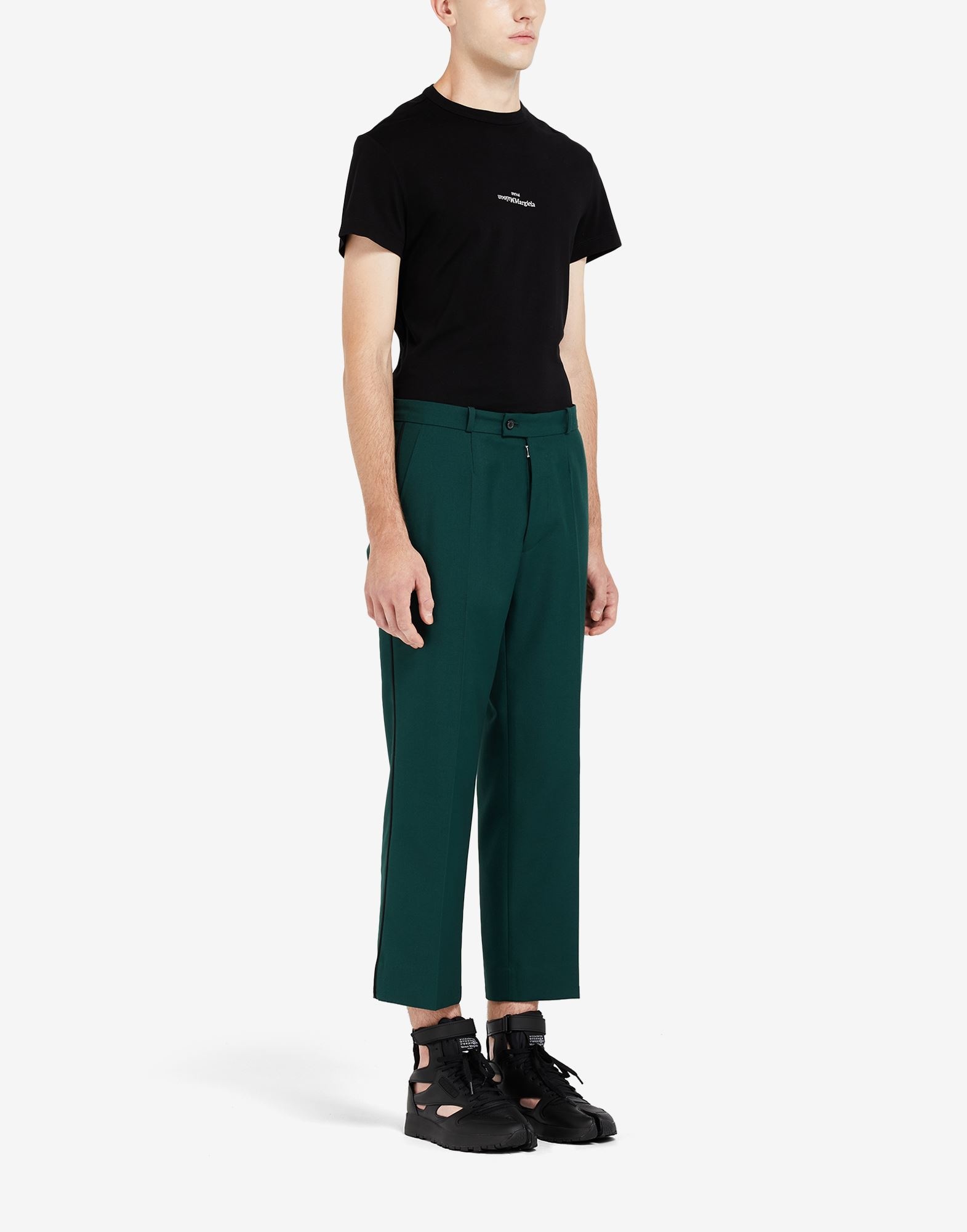 Pleat cropped trousers - 3