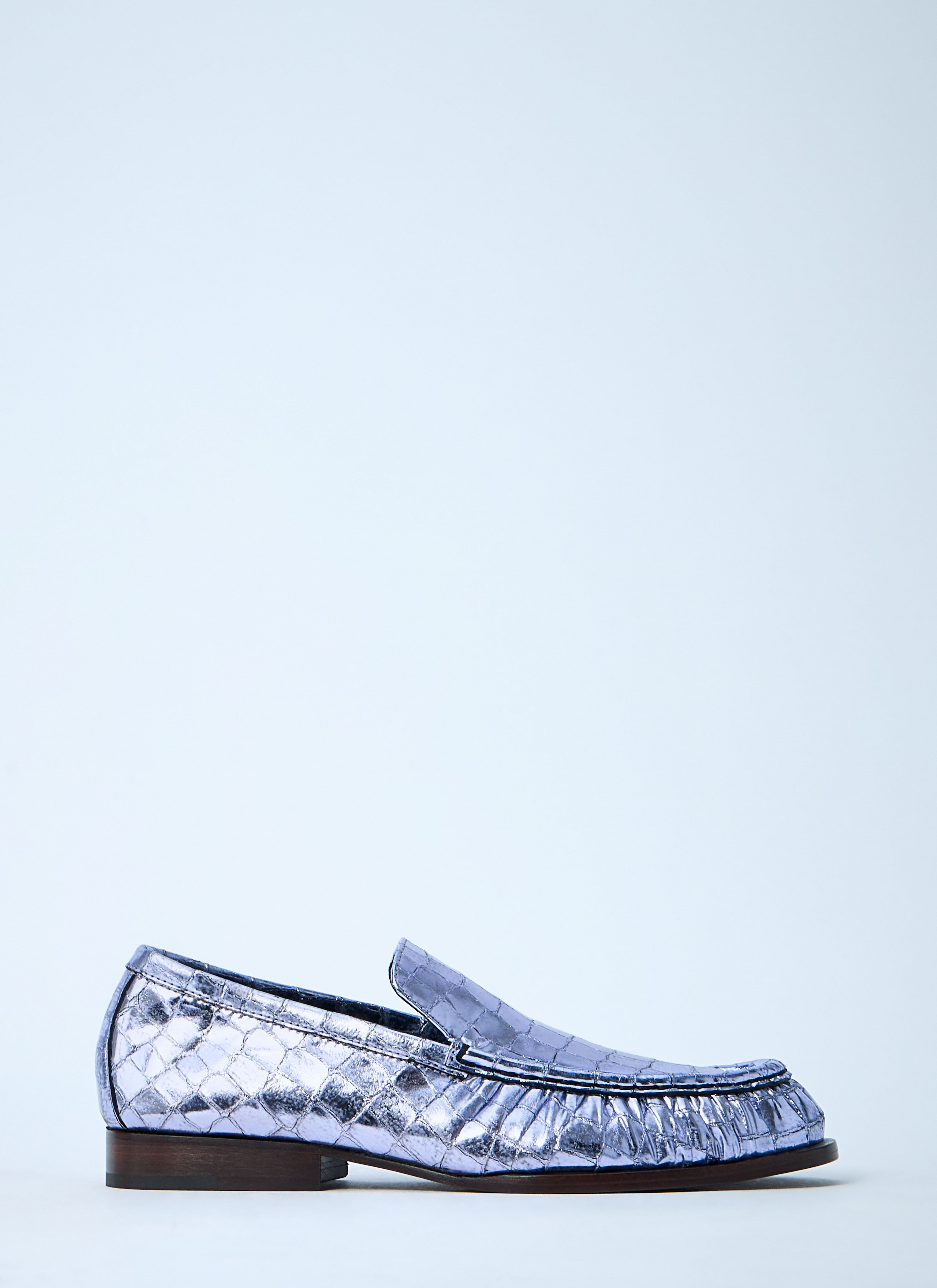 Dries Van Noten Women Croc-Embossed Loafers - 7