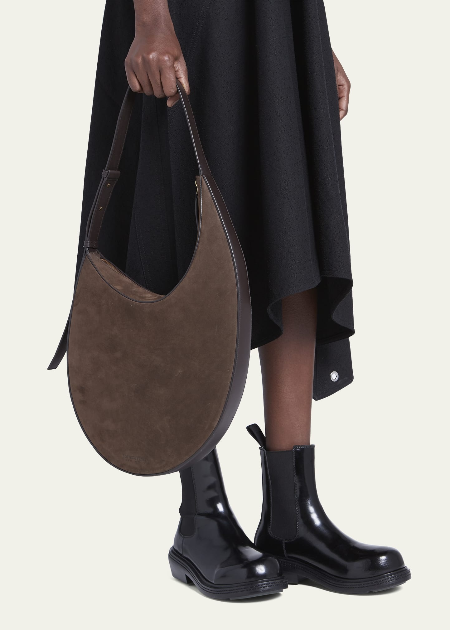 【関税&送料込】Bottega Veneta Large Drop Bottega Veneta Large Drop Suede and Leather Shoulder Bag