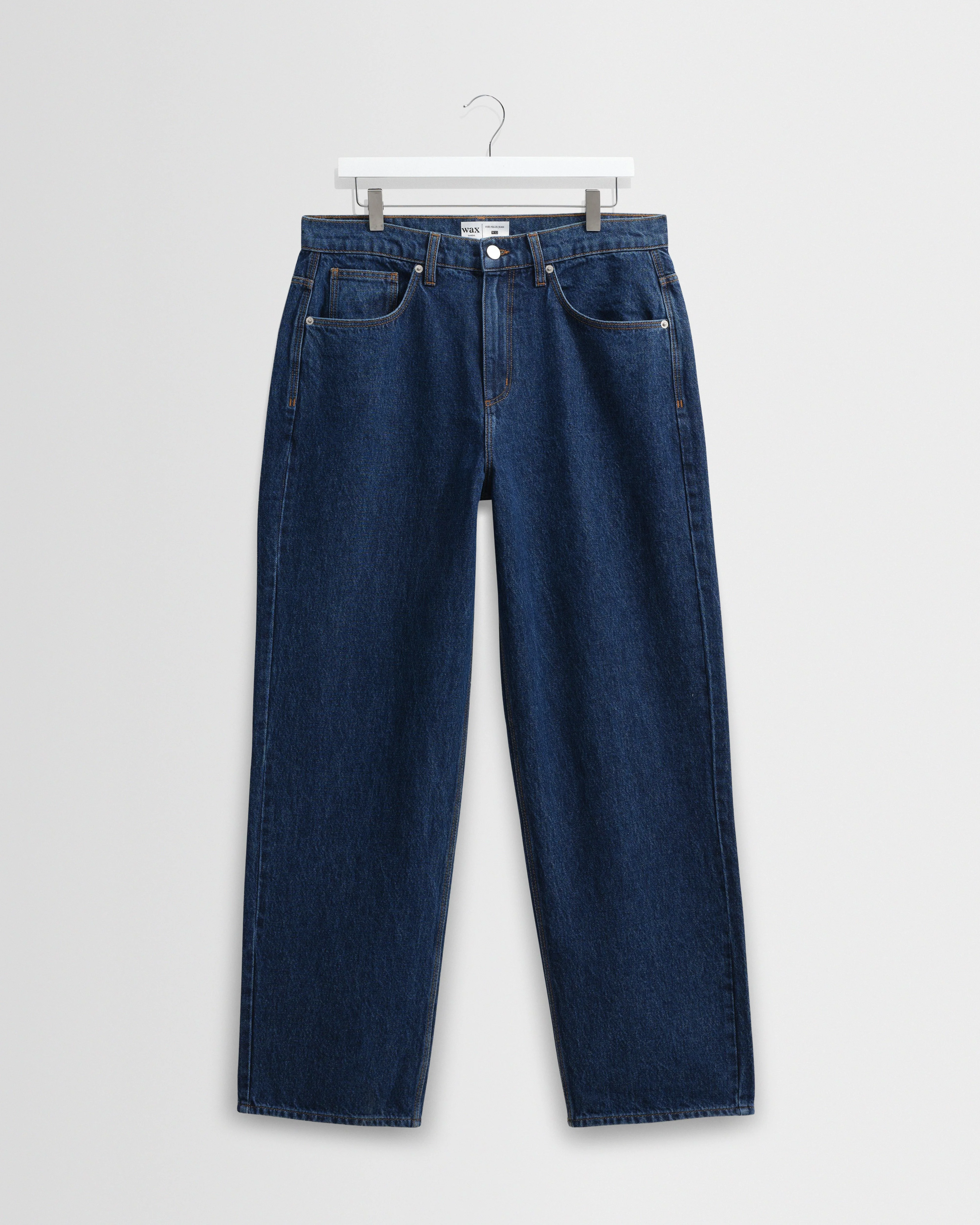 Felix - Vintage 90s Blue Wash Loose Fit Denim Jeans - 1