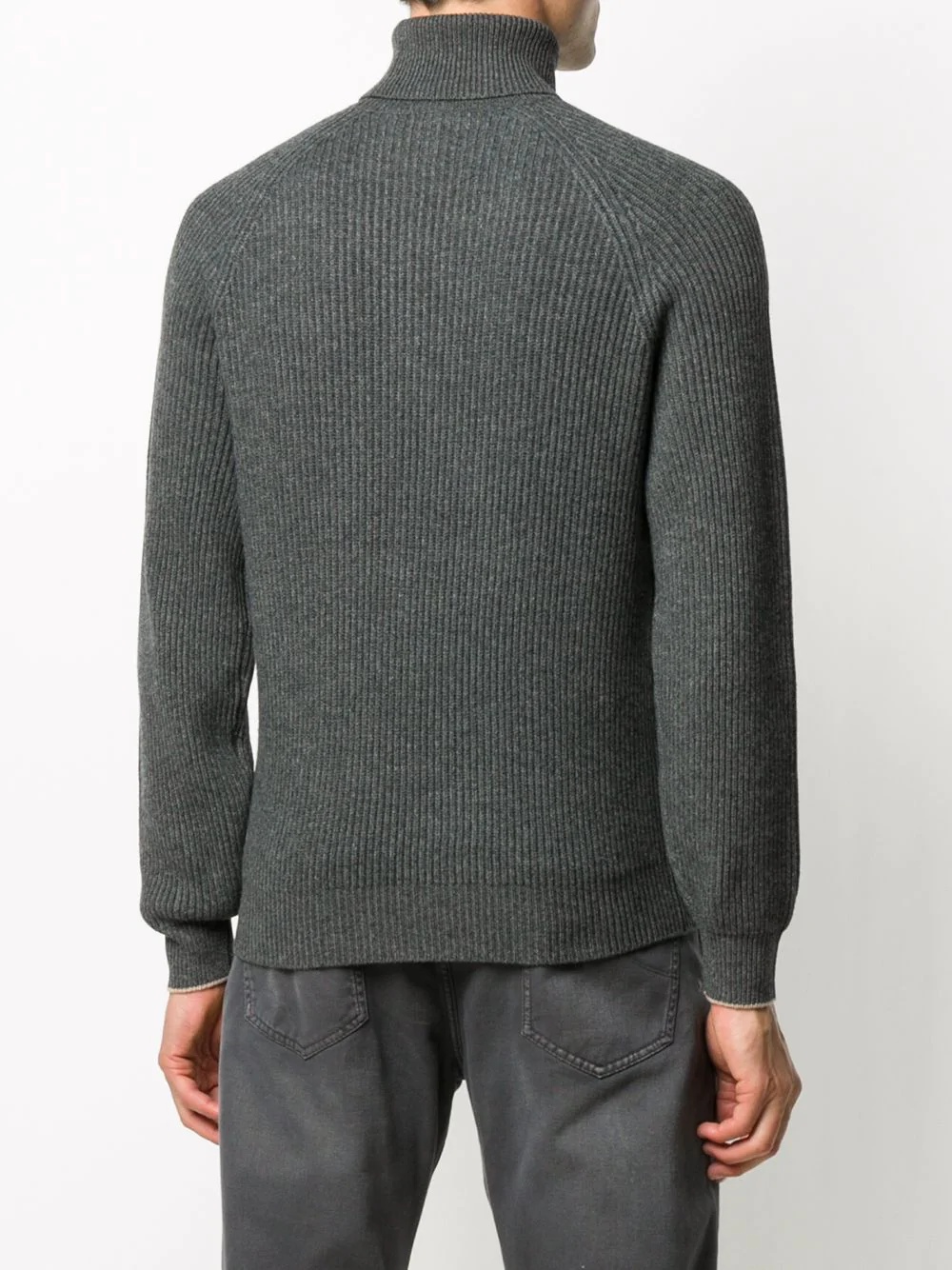 ribbed straight-cut jumper - 4