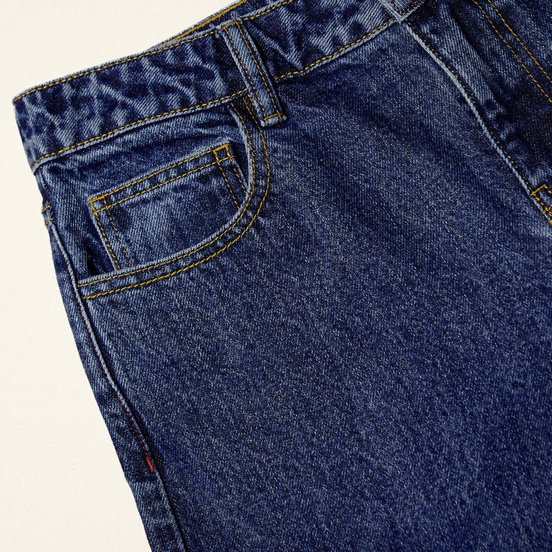 Blue Denim Cargo Jeans 4