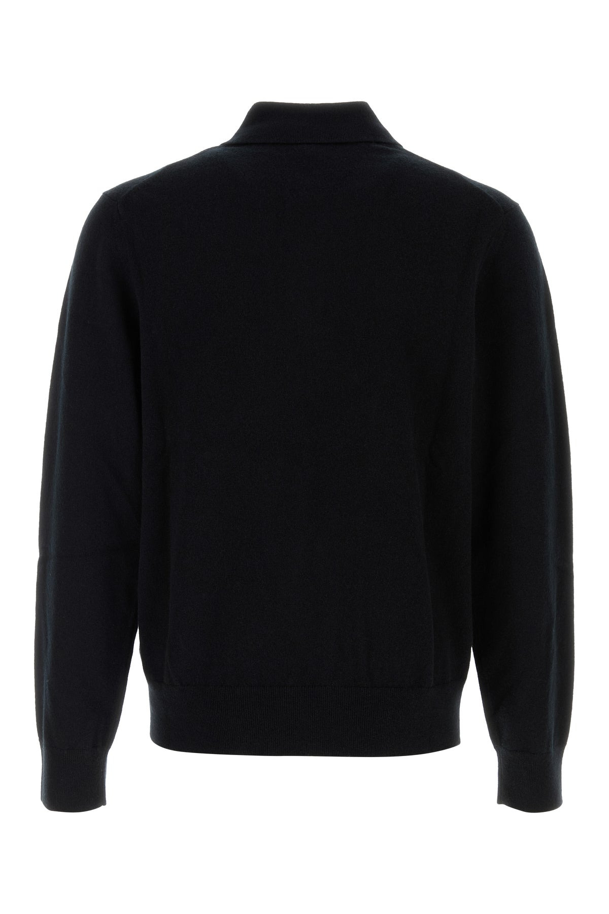 Black cashmere blend polo shirt - 2