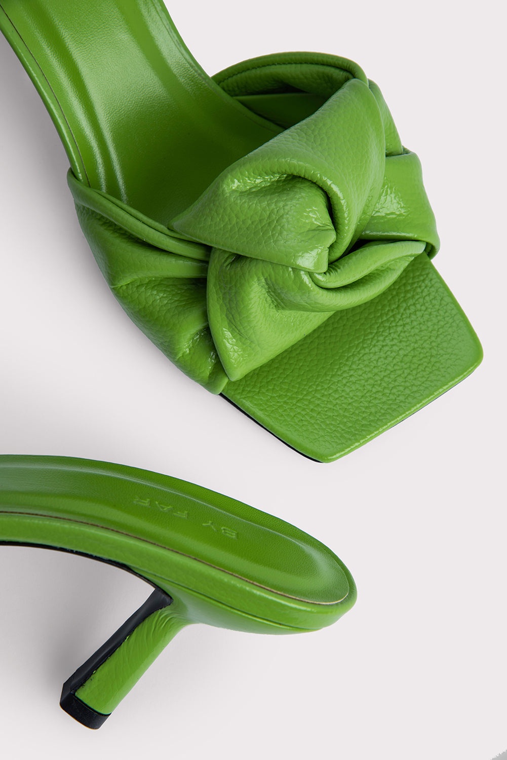 Lana Pistachio Gloss Grained Leather - 4