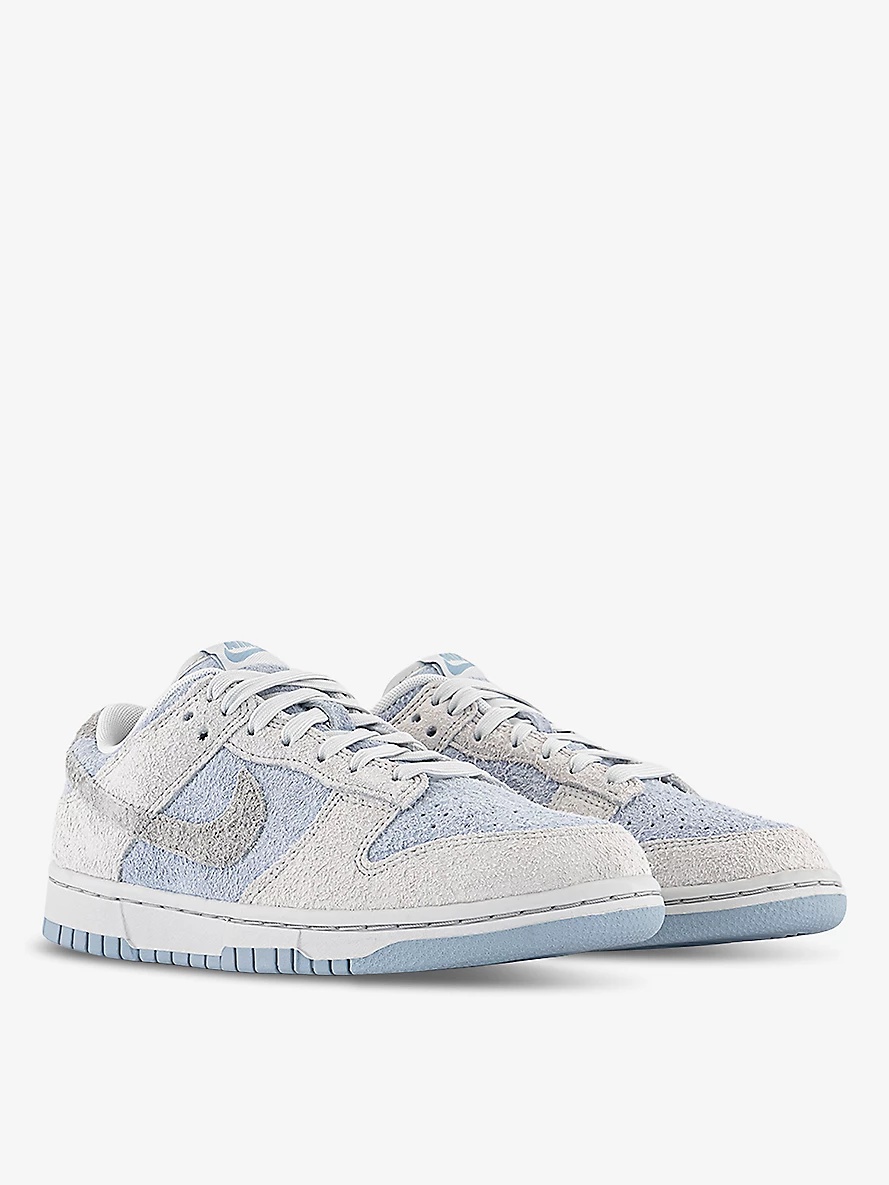 Dunk Low chunky-sole leather low-top trainers - 3