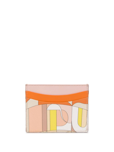 EMILIO PUCCI abstract print cardholder outlook