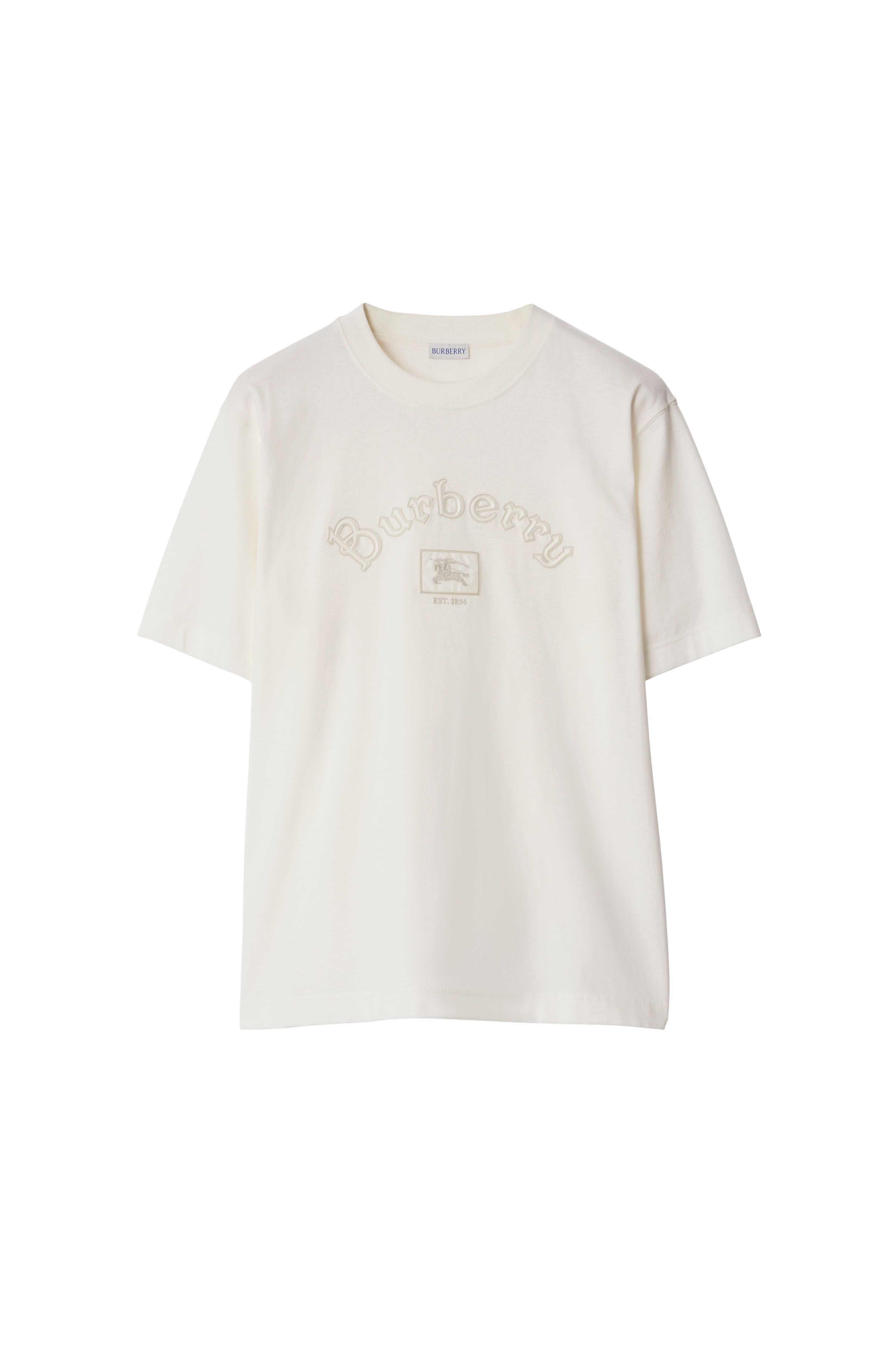 burberry Gothic Logo Cotton T-shirt in Chalk White at Nordstrom - 2