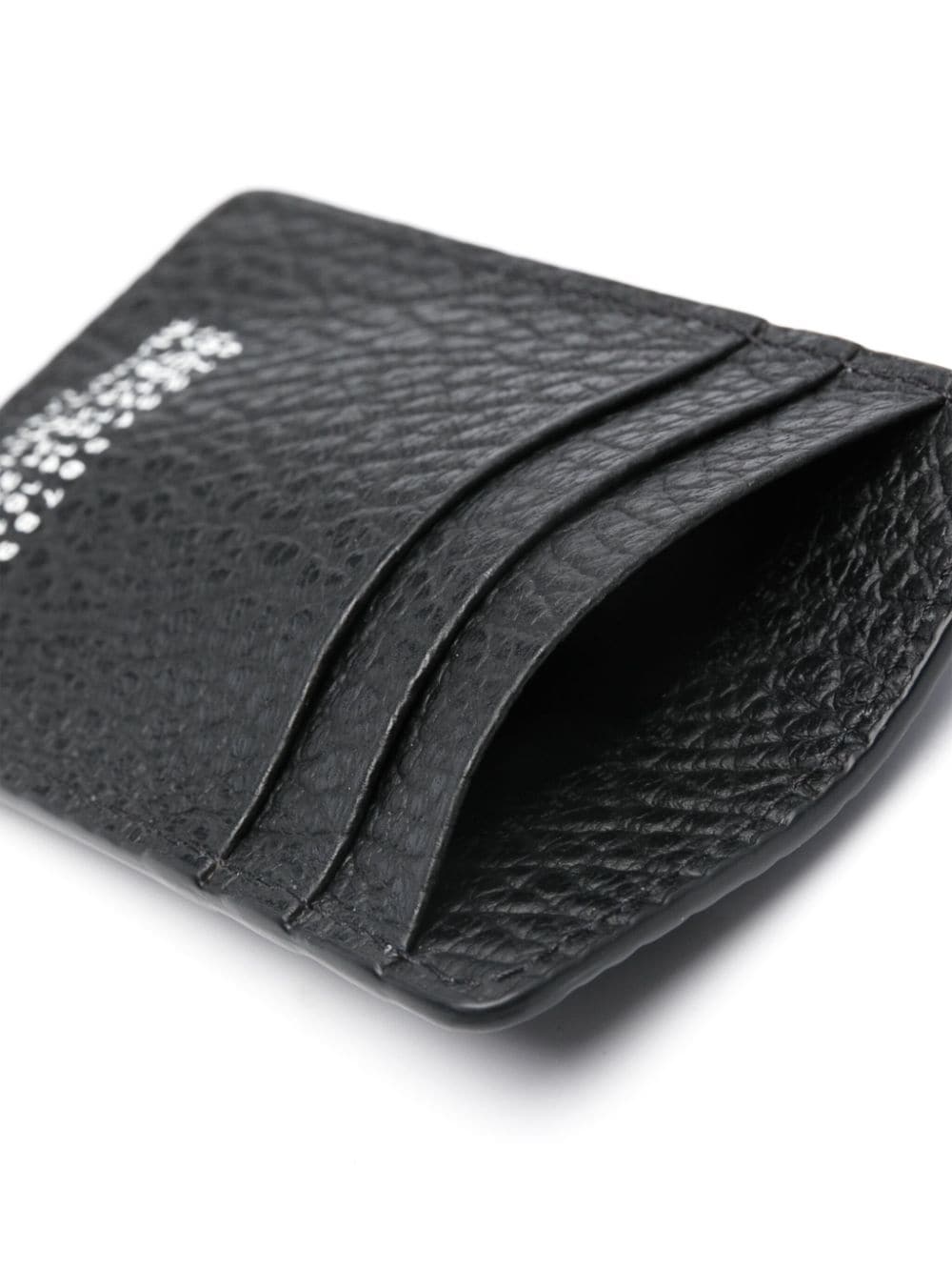 Four Stitch-print leather cardholder - 3