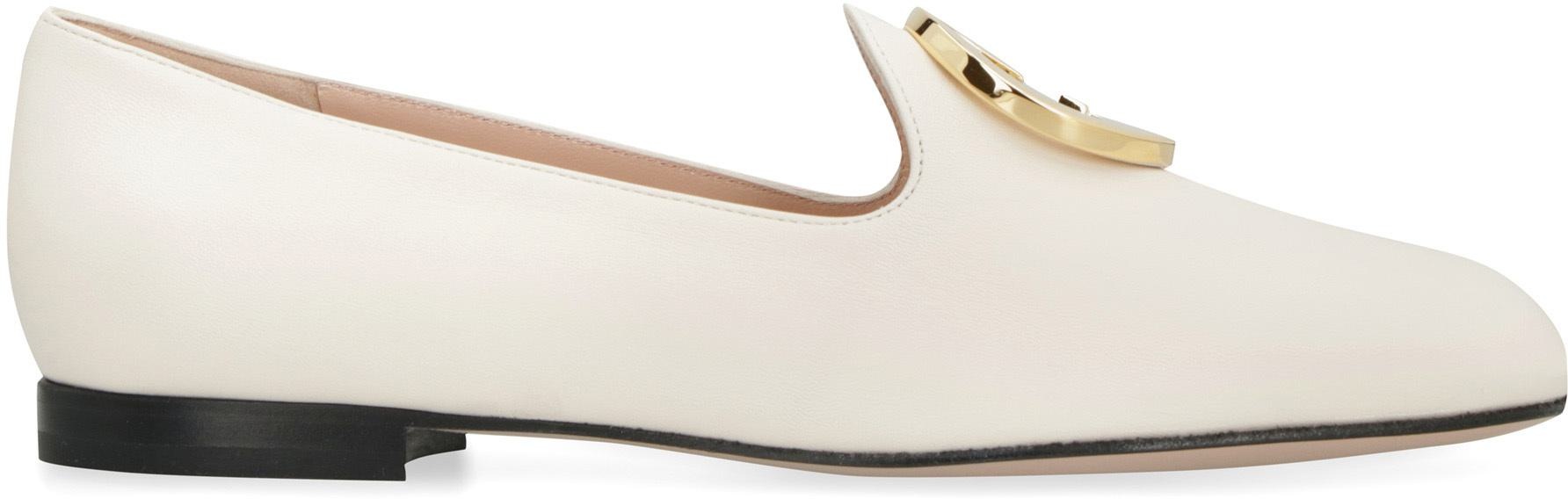 GUCCI LEATHER BALLET FLATS - 2