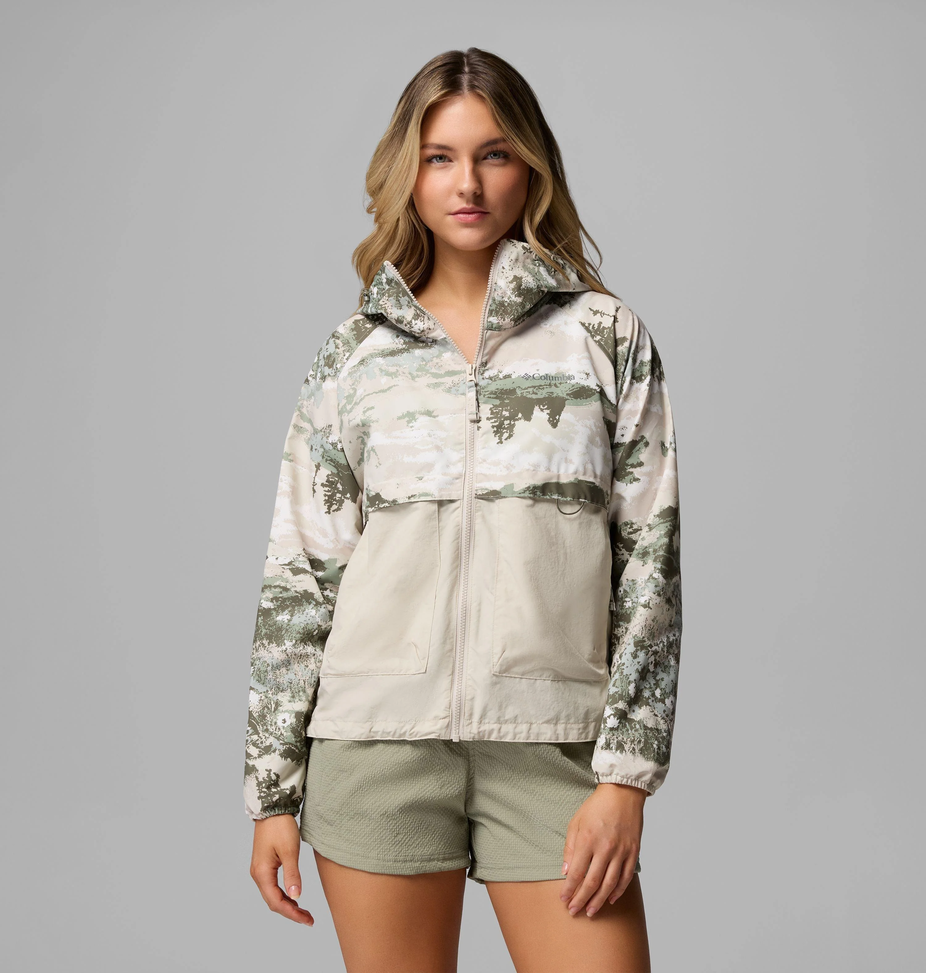 Women's Spire Valley Printed Windbreaker - 1