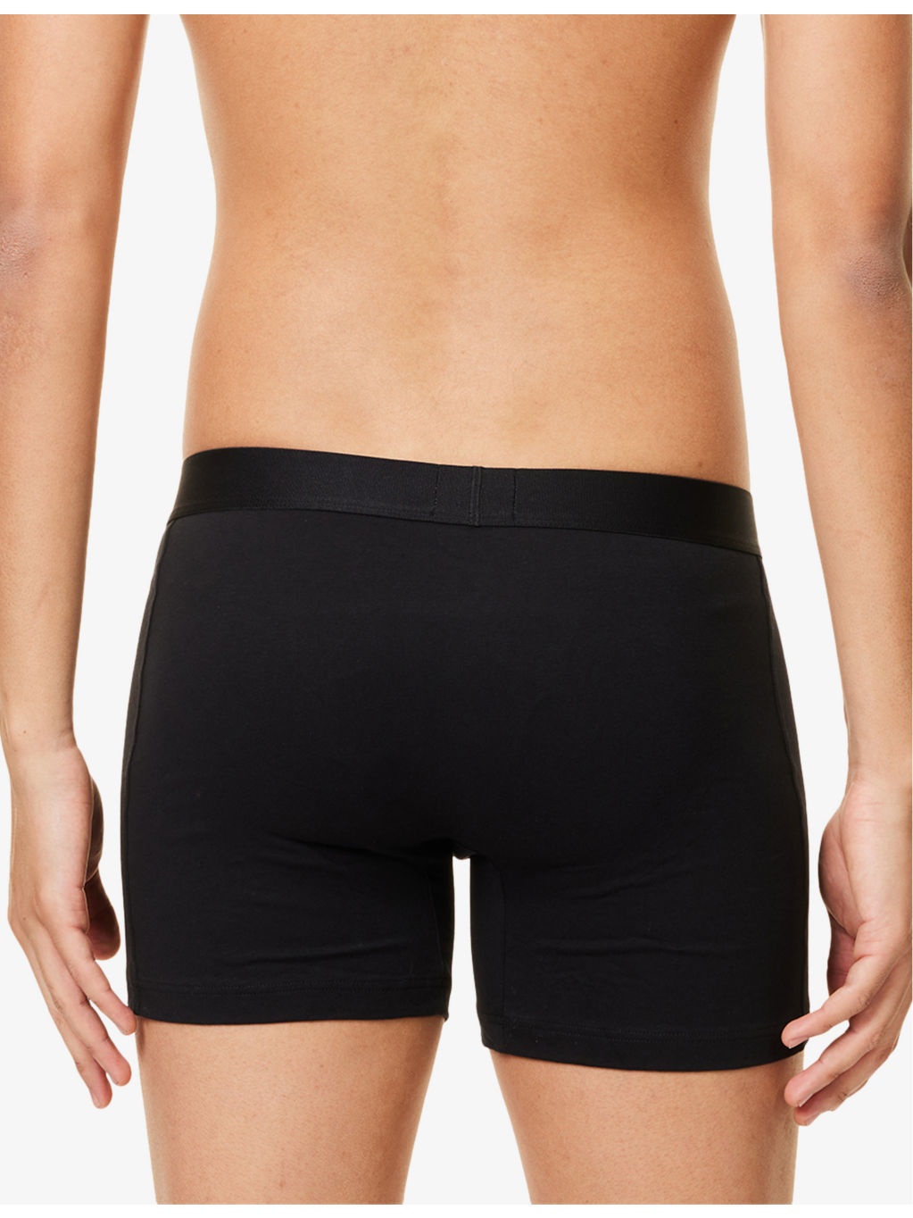 BOSS ONE x David Beckham Logo-Waistband Pack of Three Stretch-Cotton Boxers - 3