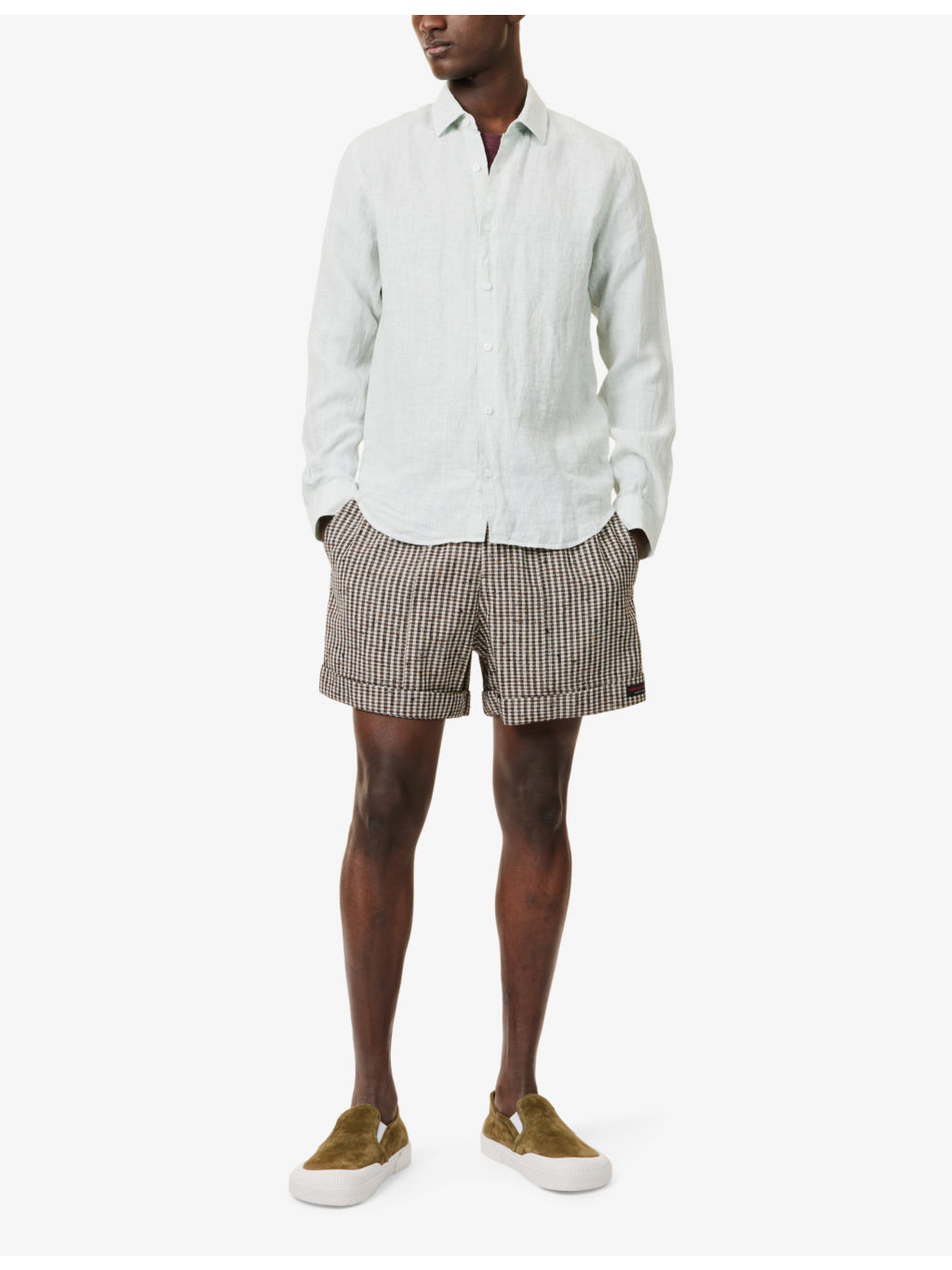 Giles Long-Sleeve Linen Shirt - 2