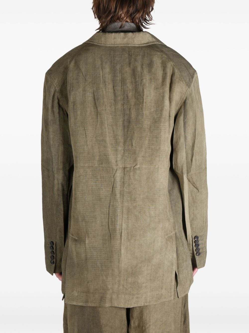 faded-effect blazer - 5