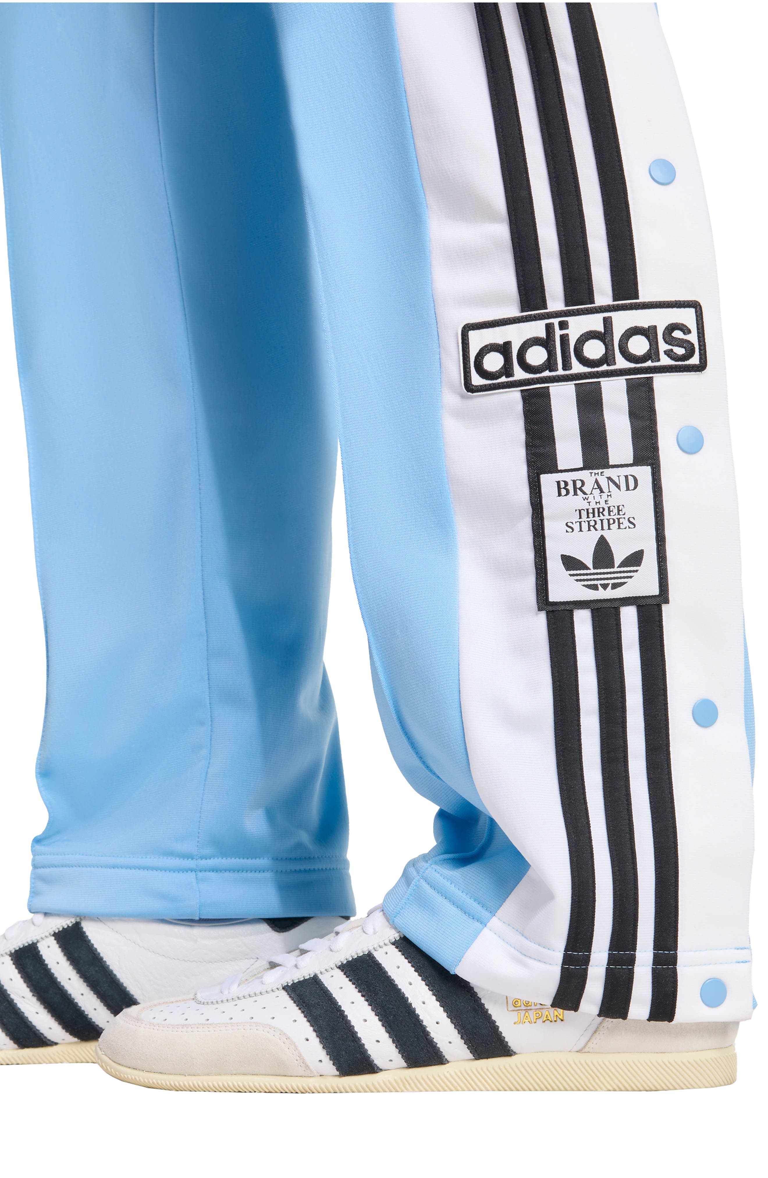 adidas Adibreak Track Pants in Ash Blue/Black at Nordstrom - 5