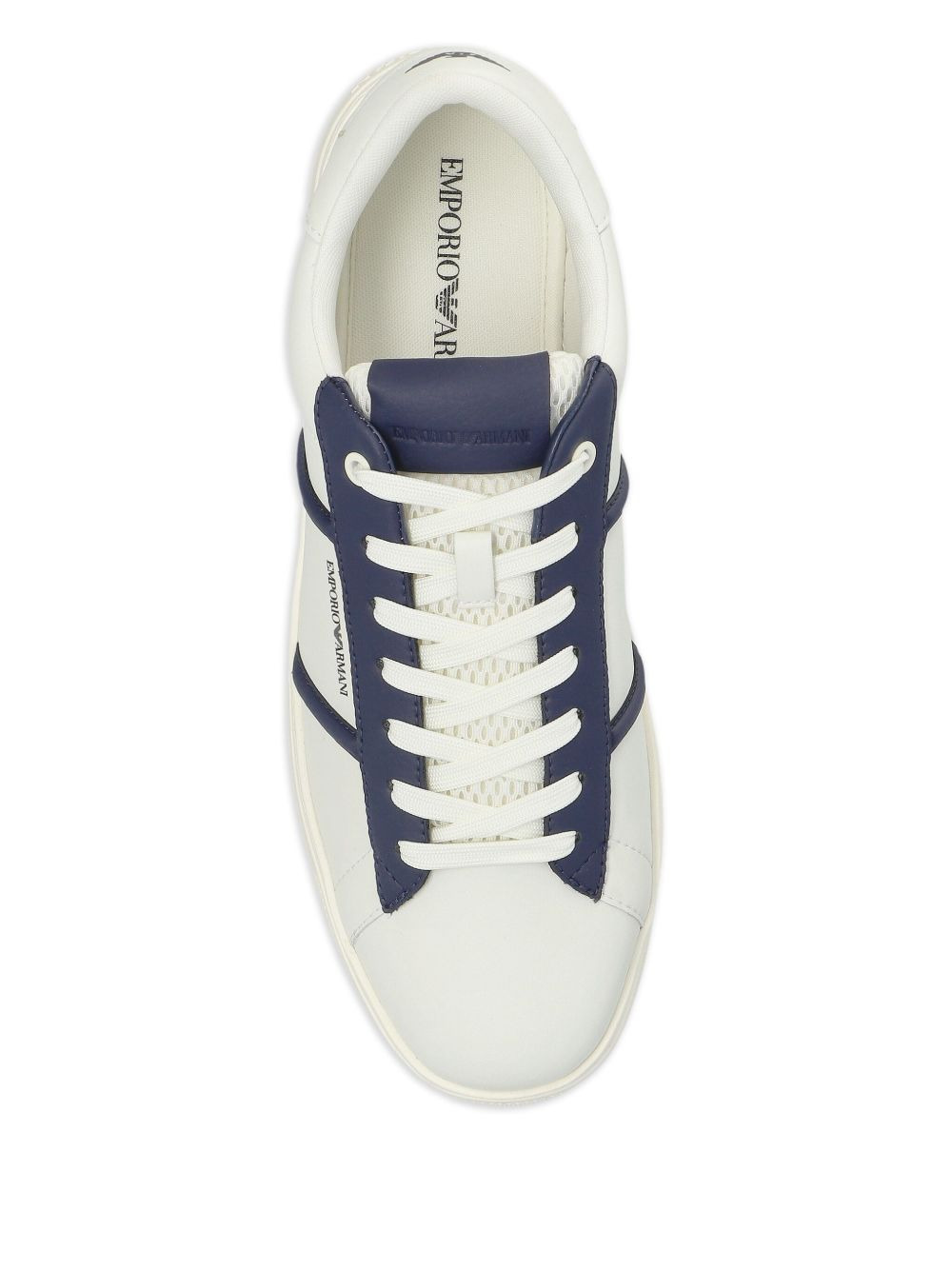 leather panelled sneakers - 3
