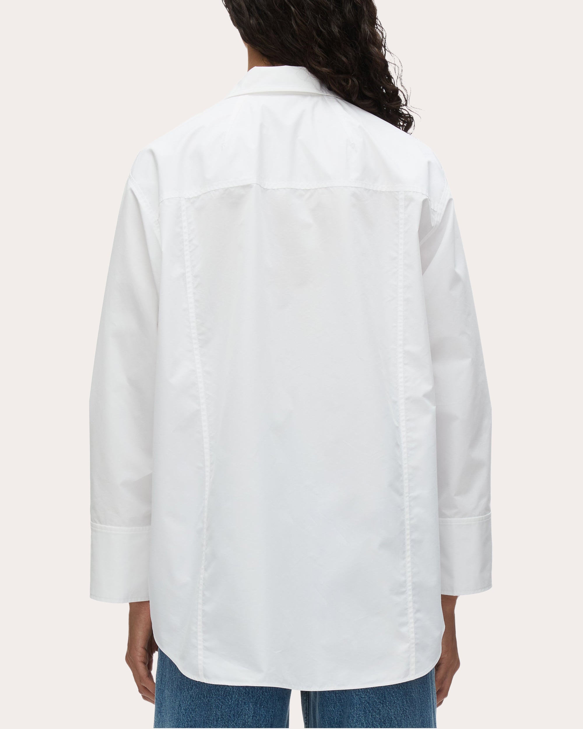Oversized Ruffle-Trimmed Cotton Blend Shirt - 2