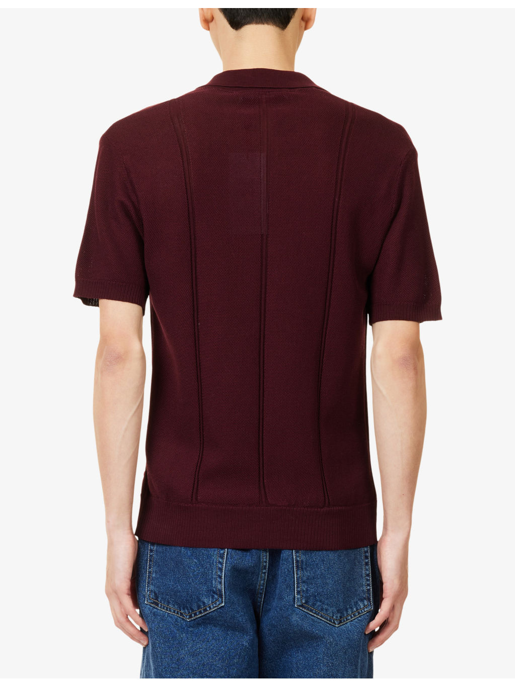 Horton Short-Sleeve Knitted Polo Shirt - 4