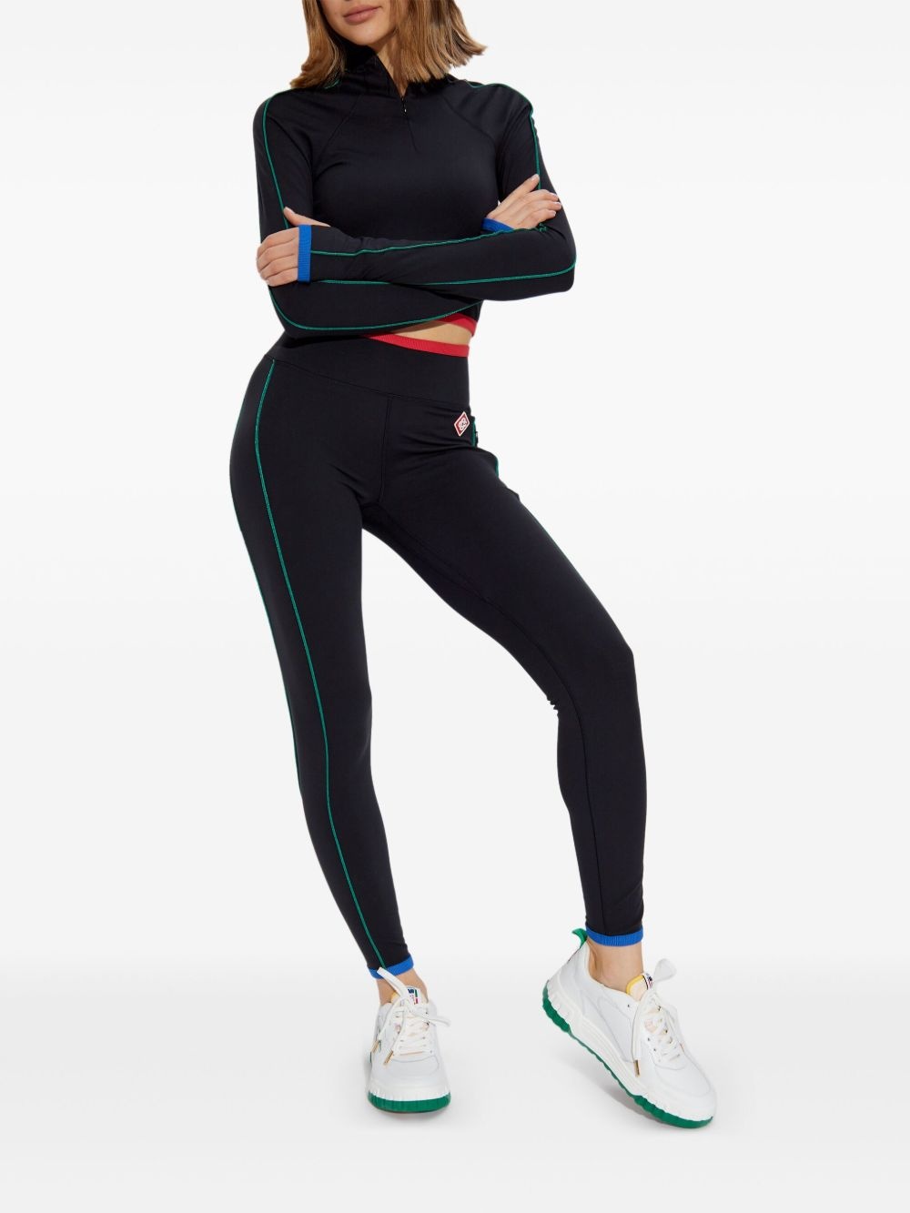 logo-patch leggings - 2