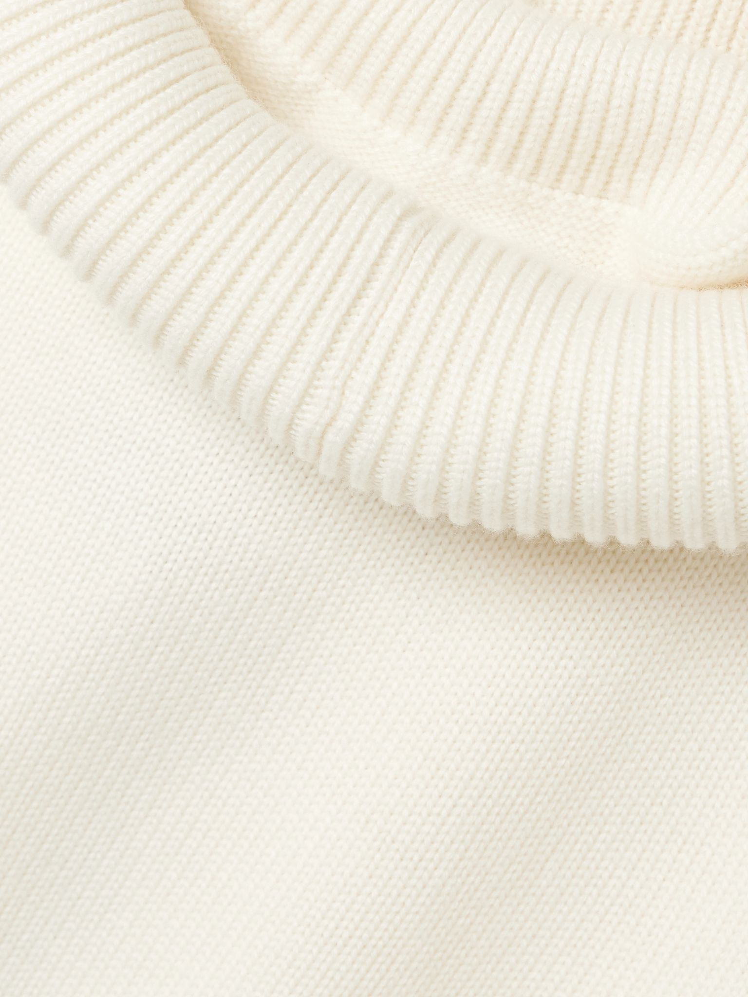 Wool hooded sweater White - 4
