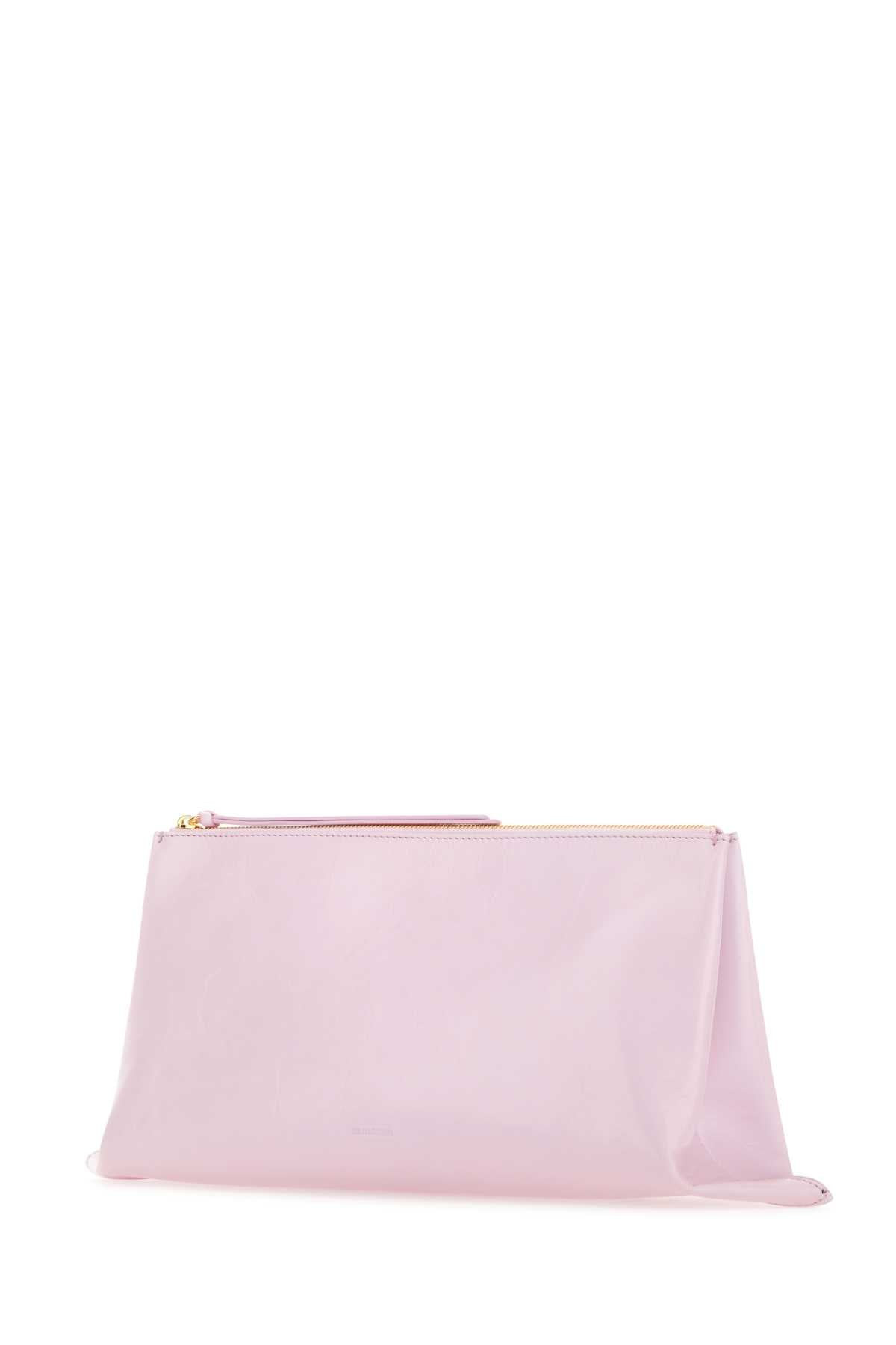 Jil Sander Women Pastel Pink Leather Medium Clutch - 2