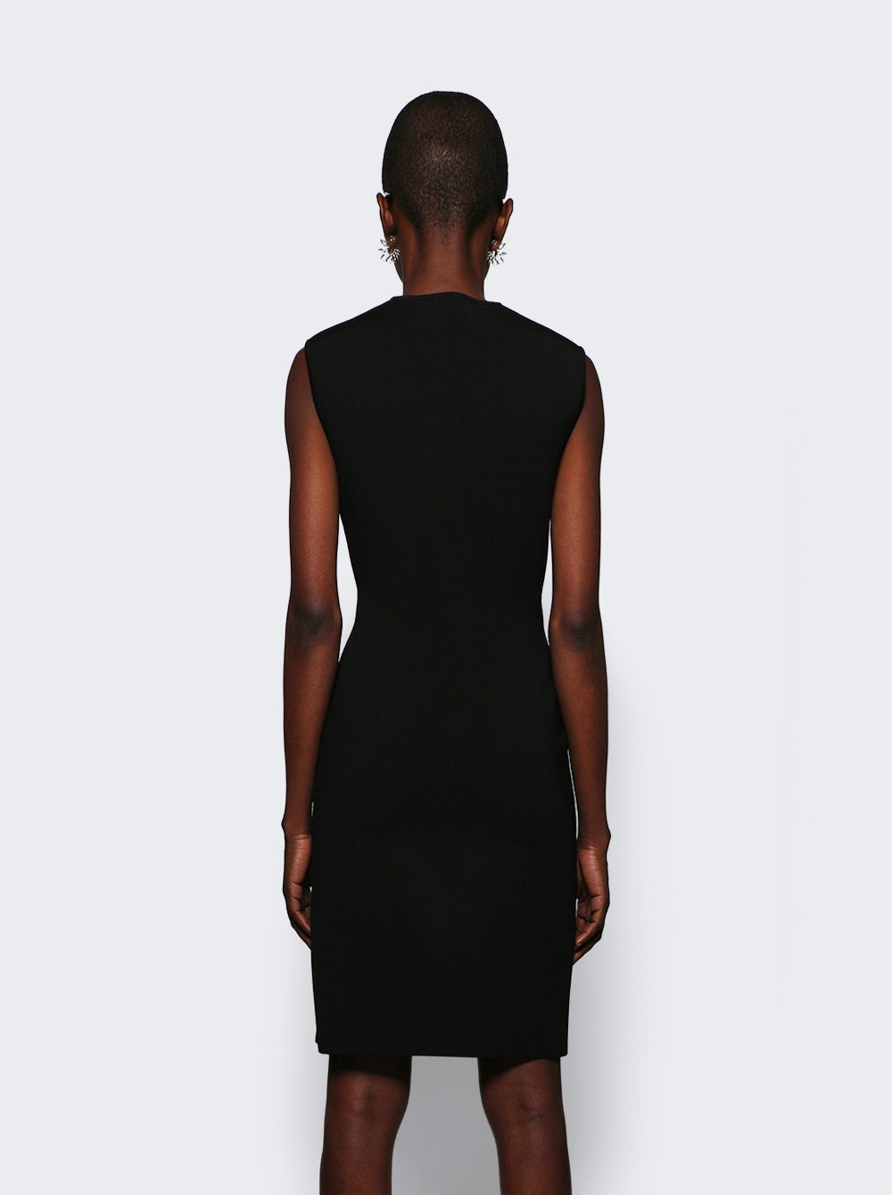 Compact Mini Black Dress - 5