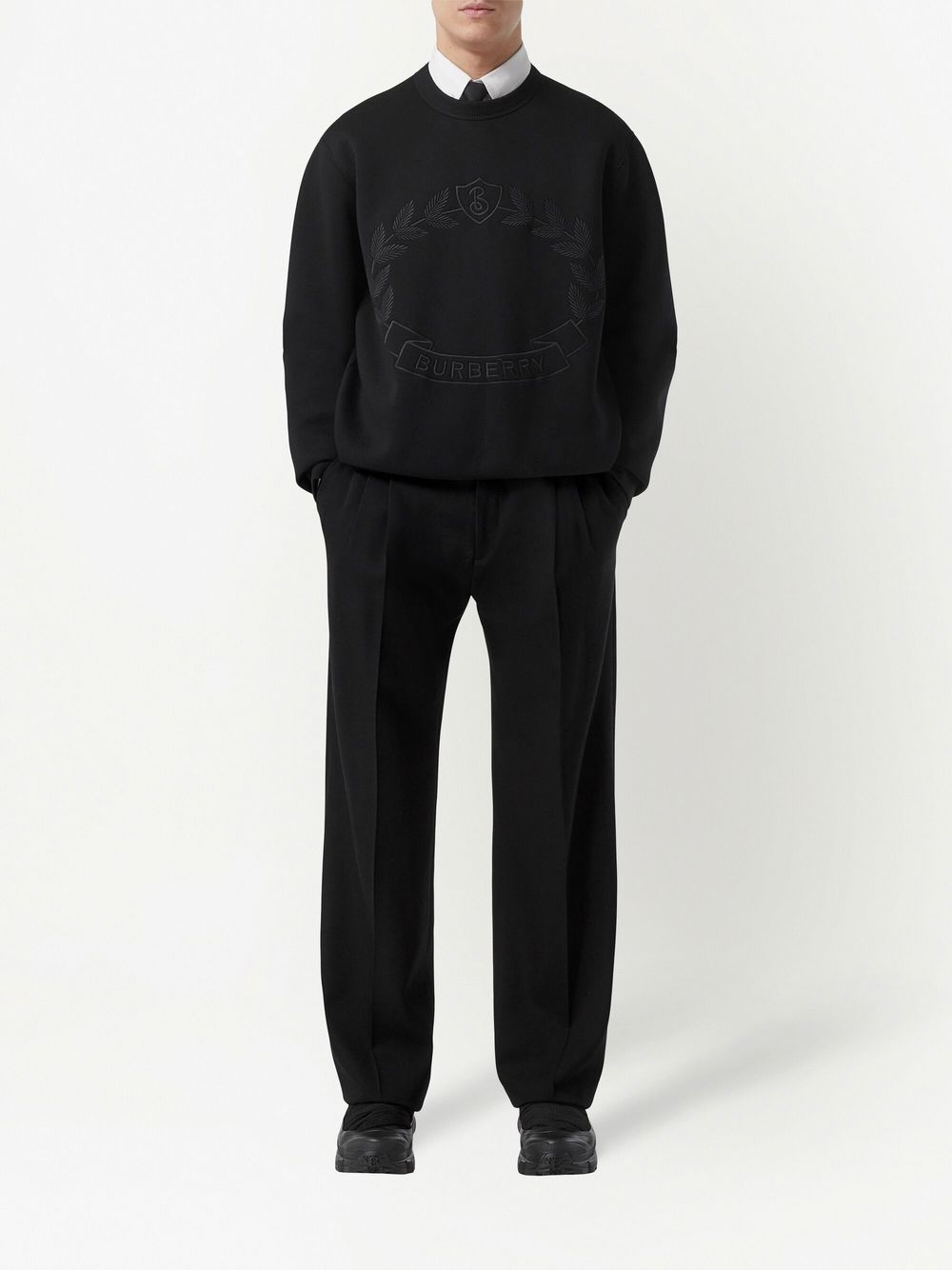 wide-leg pleated trousers - 2