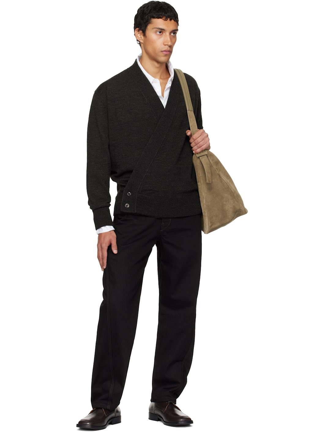 Black Twisted Workwear Jeans - 4