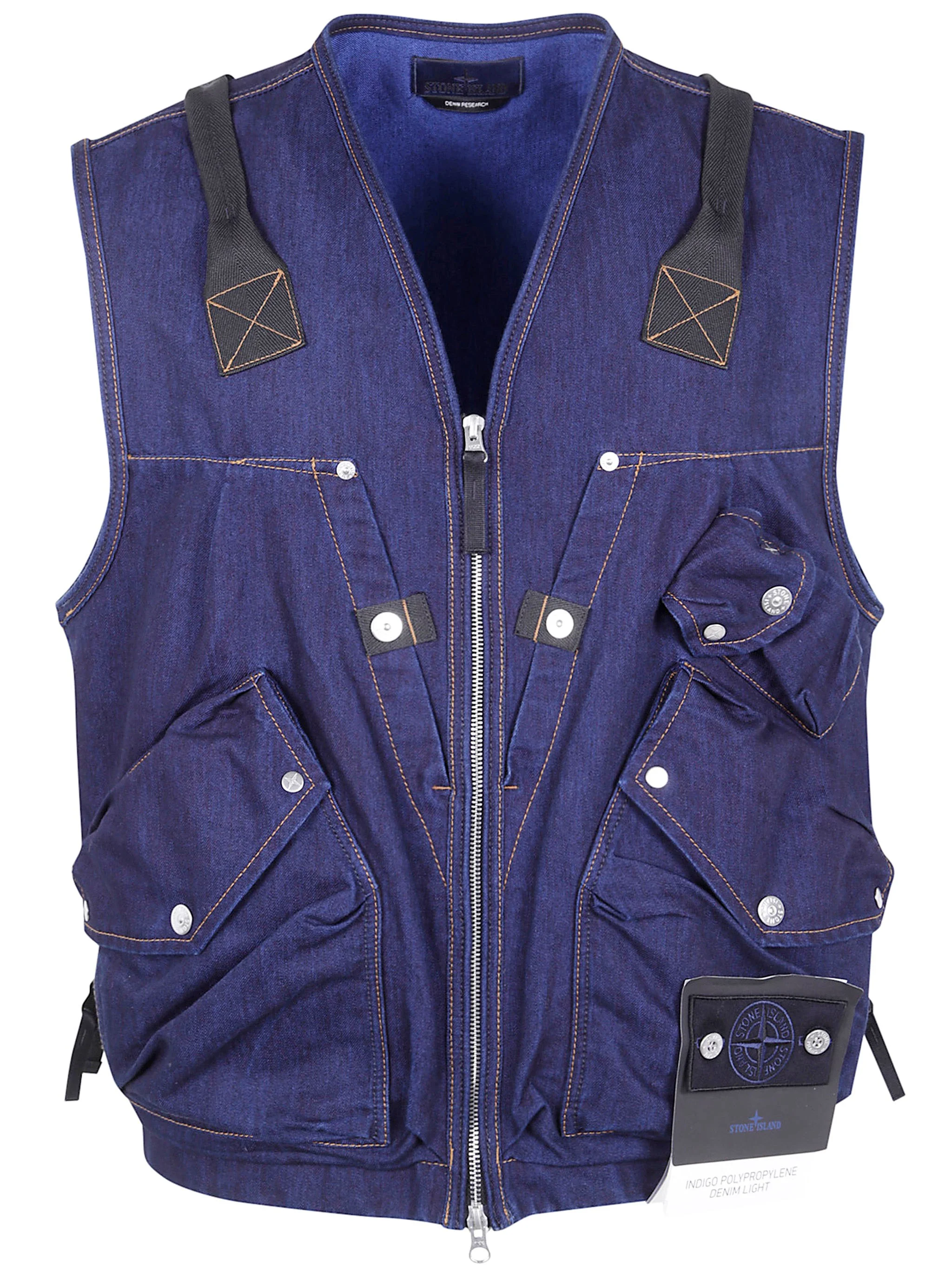 Sleeves Less Denim Jacket - 1