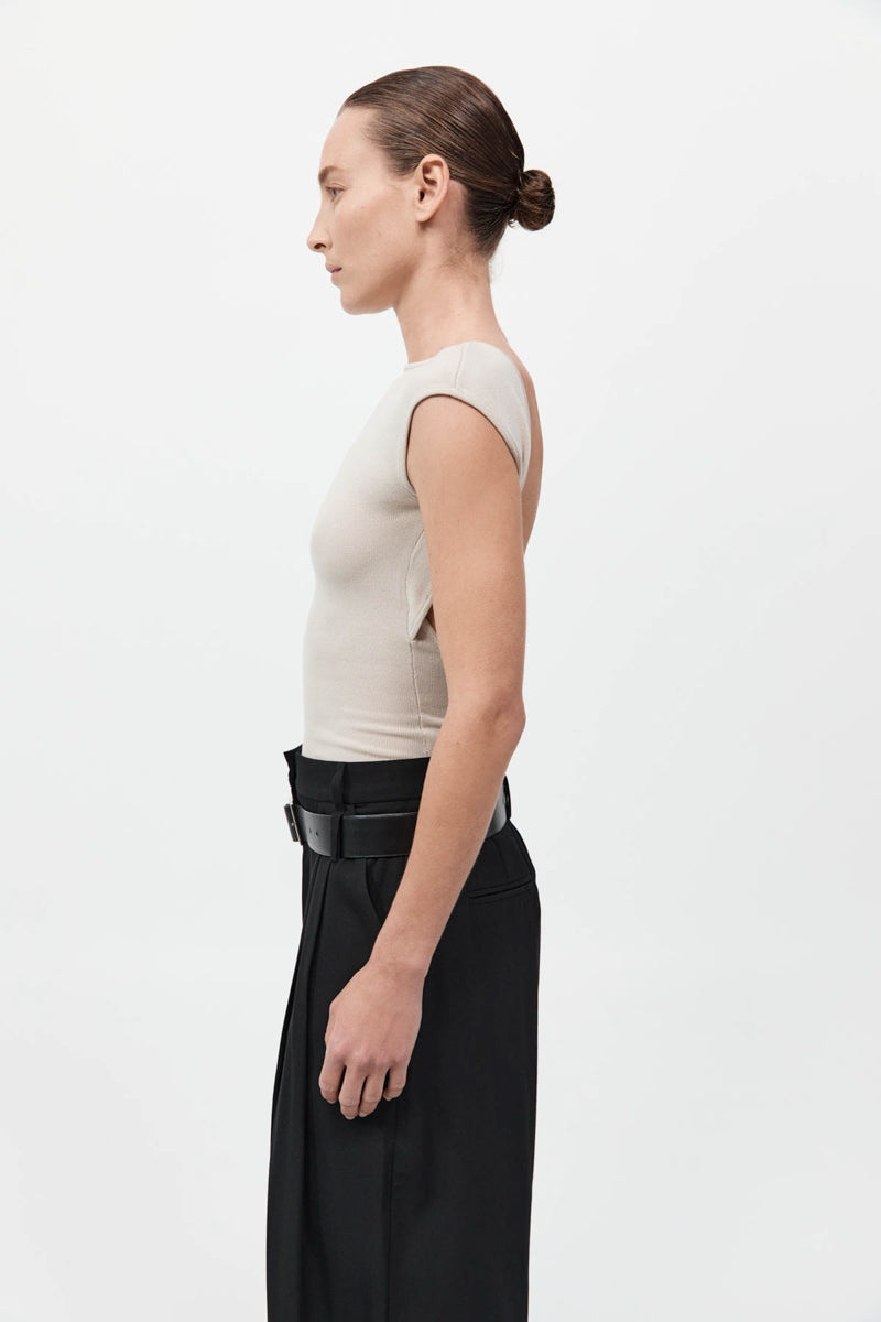 Sculpted Ballet Knit Top - Creme 5