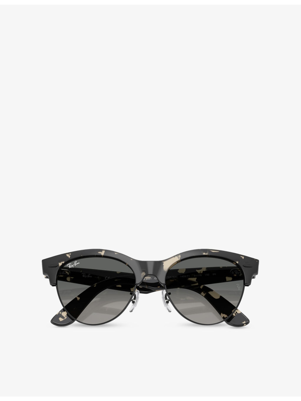 RB2341 Clubmaster Way Square-Frame Propionate Sunglasses - 6