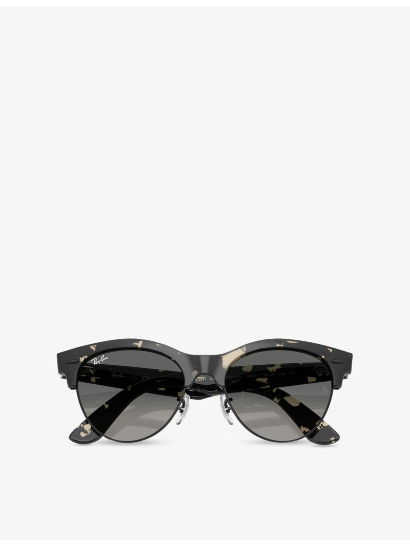 RB2341 Clubmaster Way Square-Frame Propionate Sunglasses 6