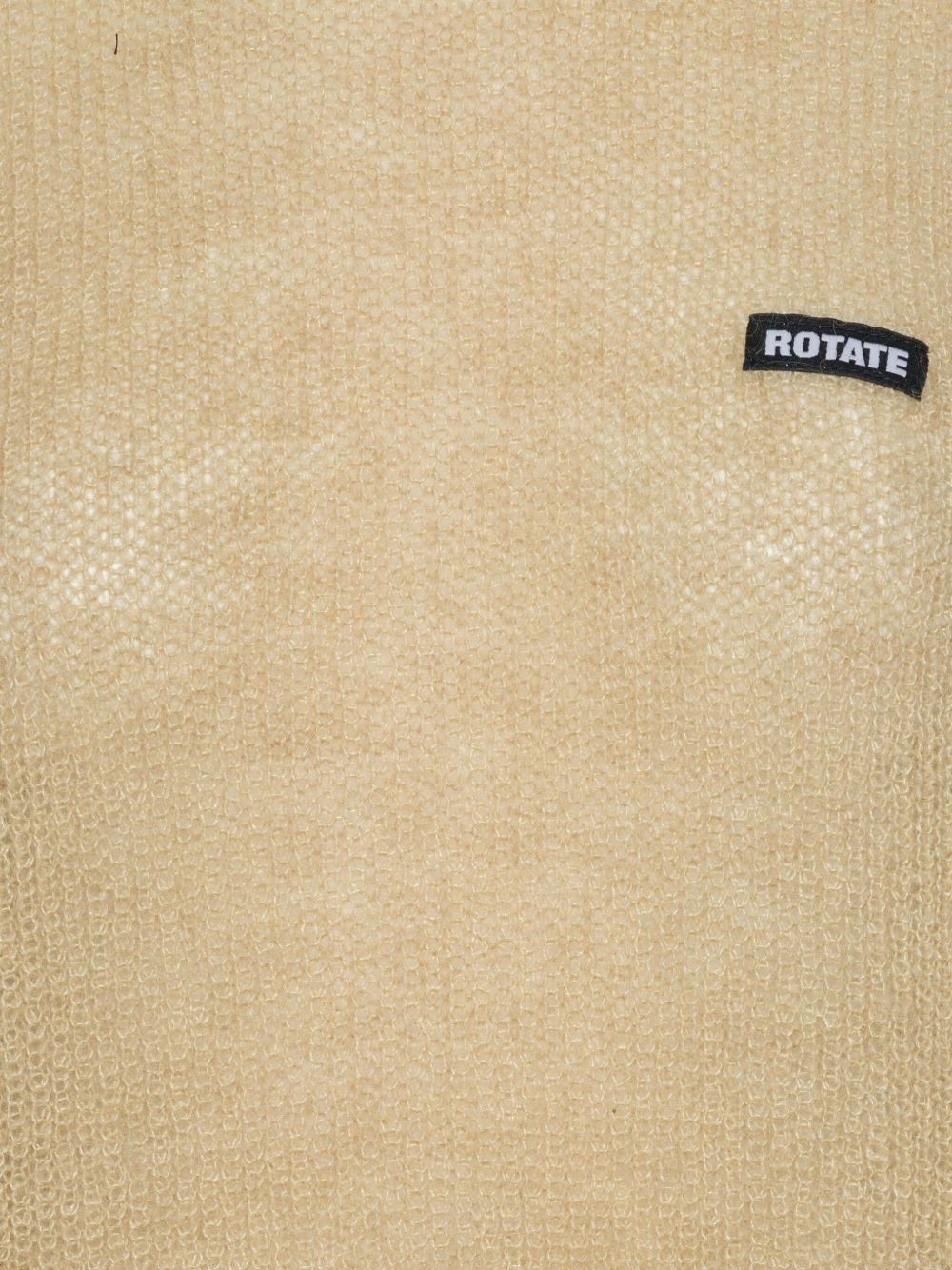 logo-label knitted sweater - 5