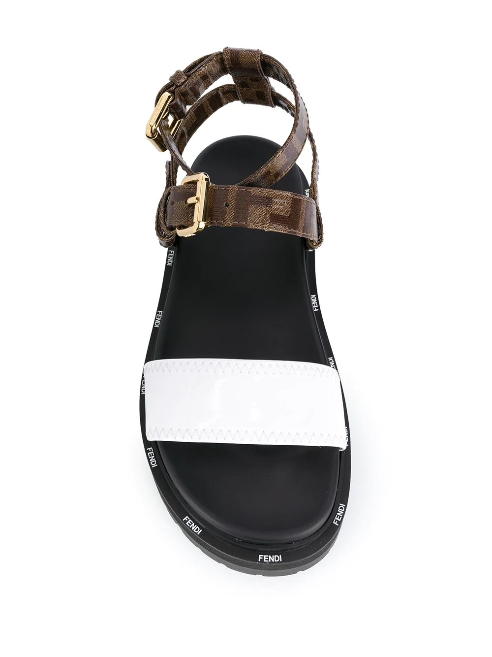 FF logo strap sandals - 4