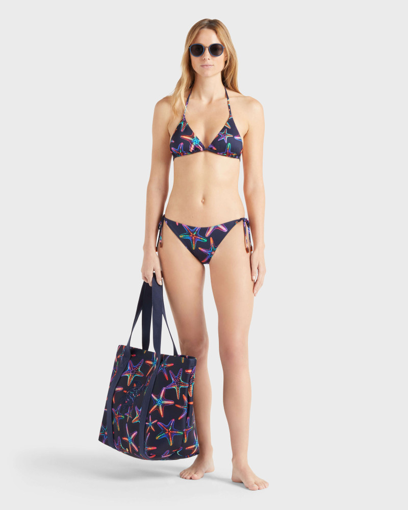 Women Side Tie Bikini Bottom Disco Stars 5