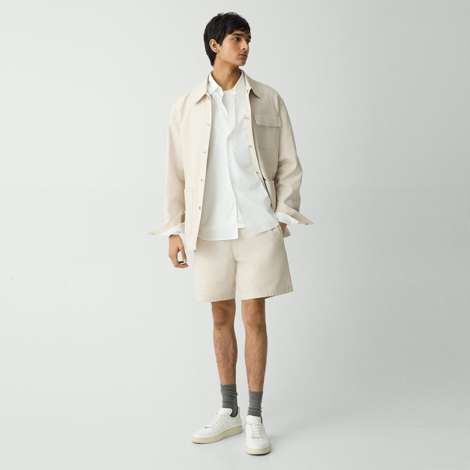 Utility Coat in Stretch Cotton Canvas - 6