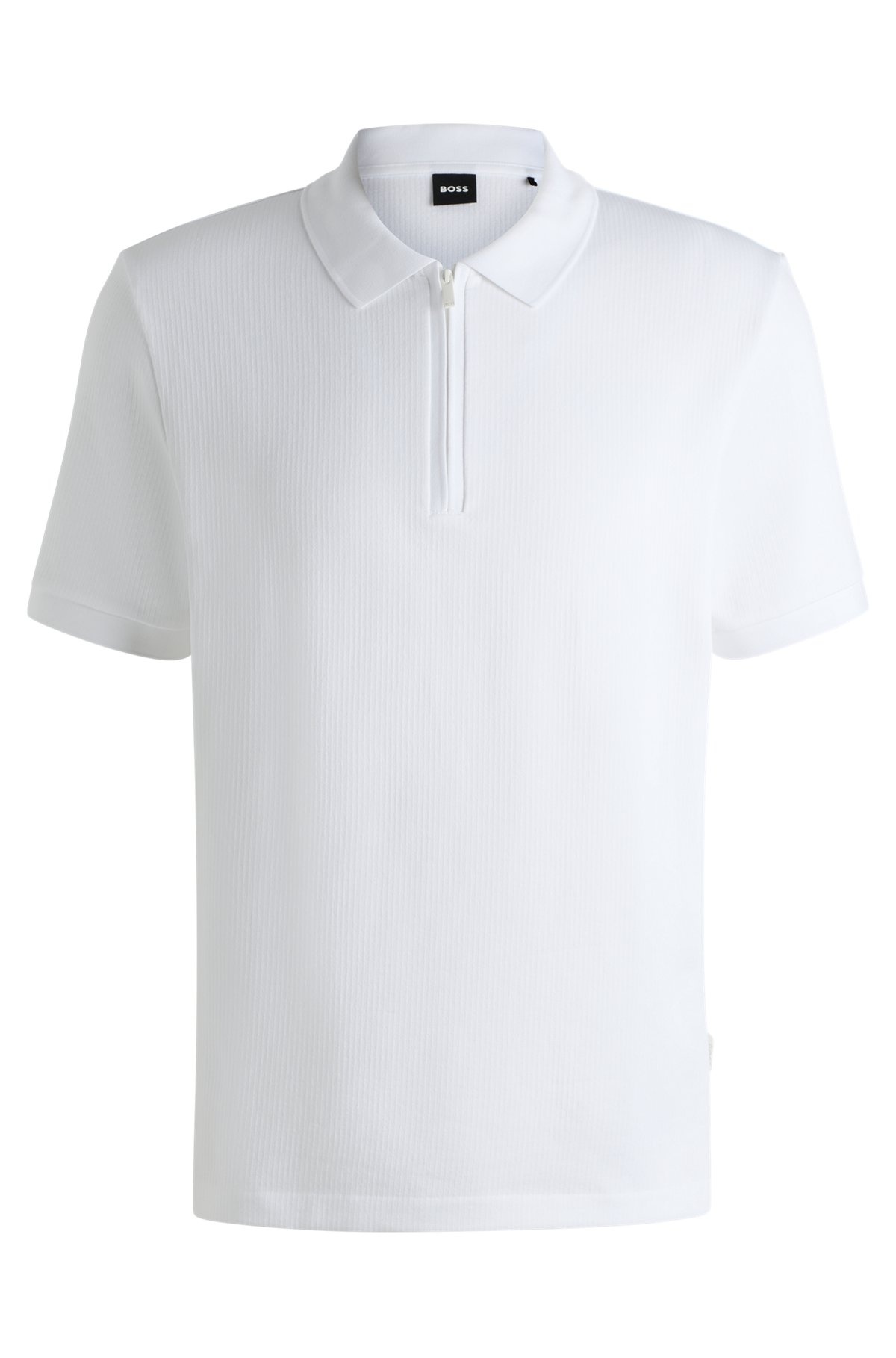POLO SHIRT WITH SEERSUCKER STRUCTURE - 1