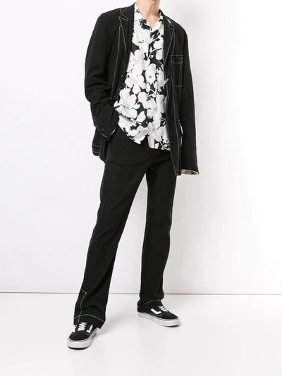 Maison MIHARAYASUHIRO Shrank belted straight-leg trousers outlook