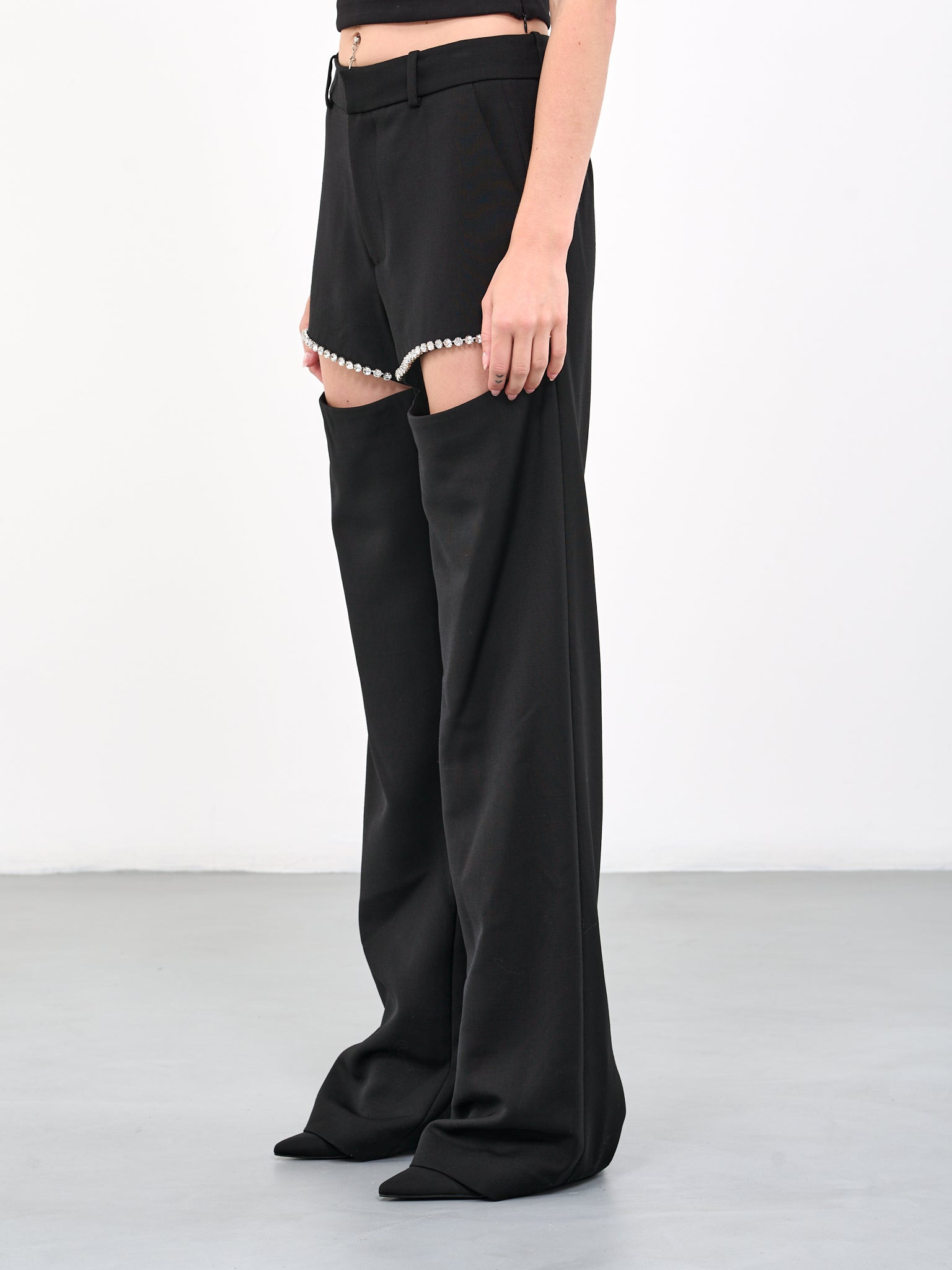 Crystal Slit Trousers - 2