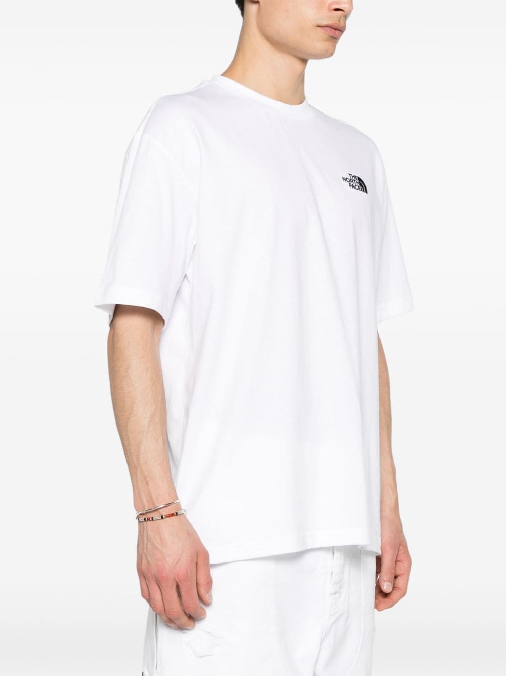 logo-embroidered cotton T-shirt - 3